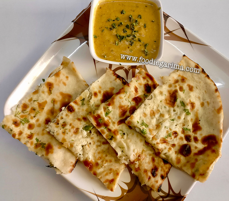 Paneer Stuffed Naan Recipe | How To Make Naan