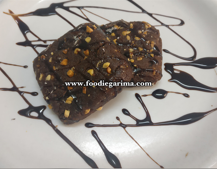 Eggless Peanut Butter Chocolate Brownie Recipe