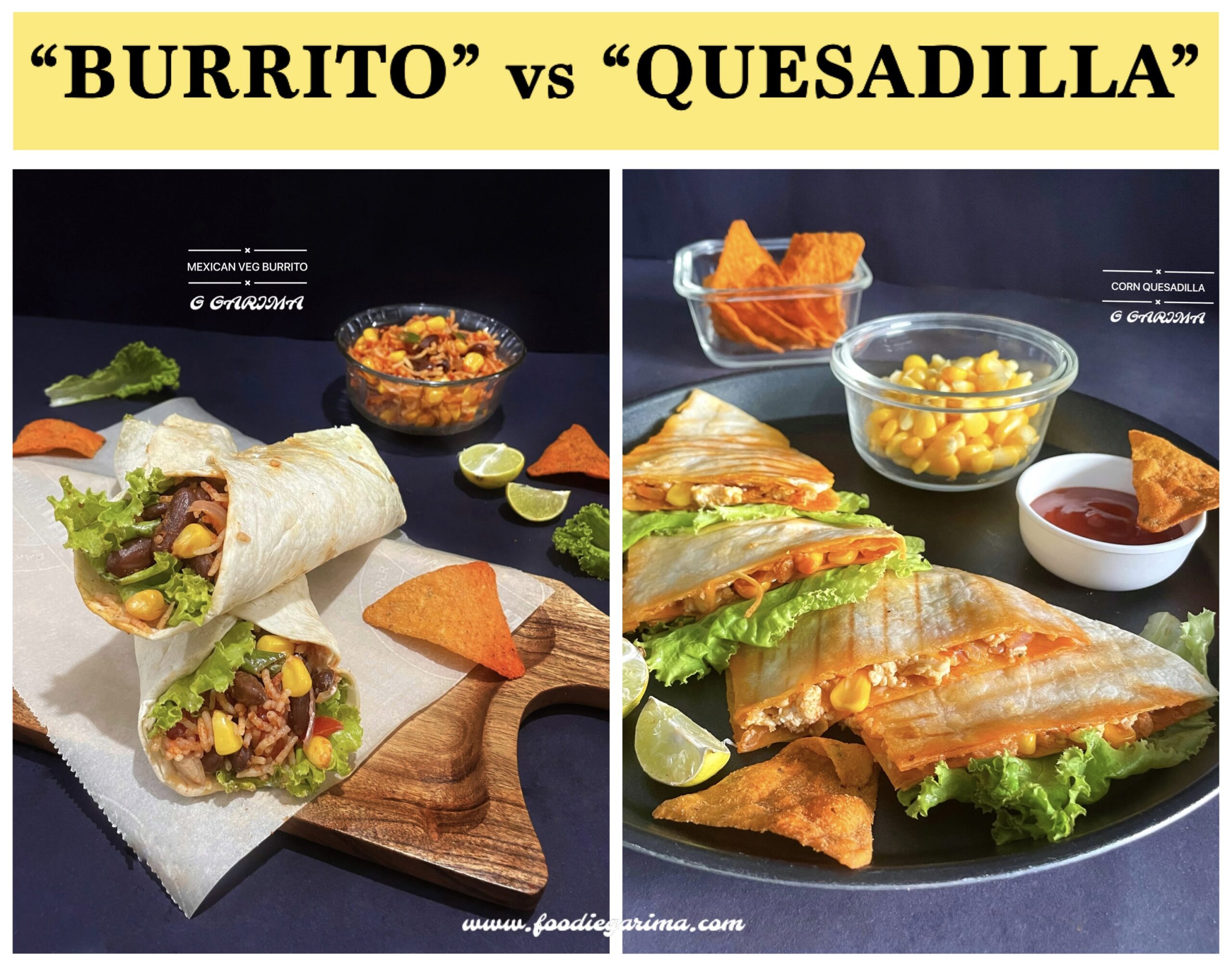 BURRITO vs QUESADILLA | The Difference