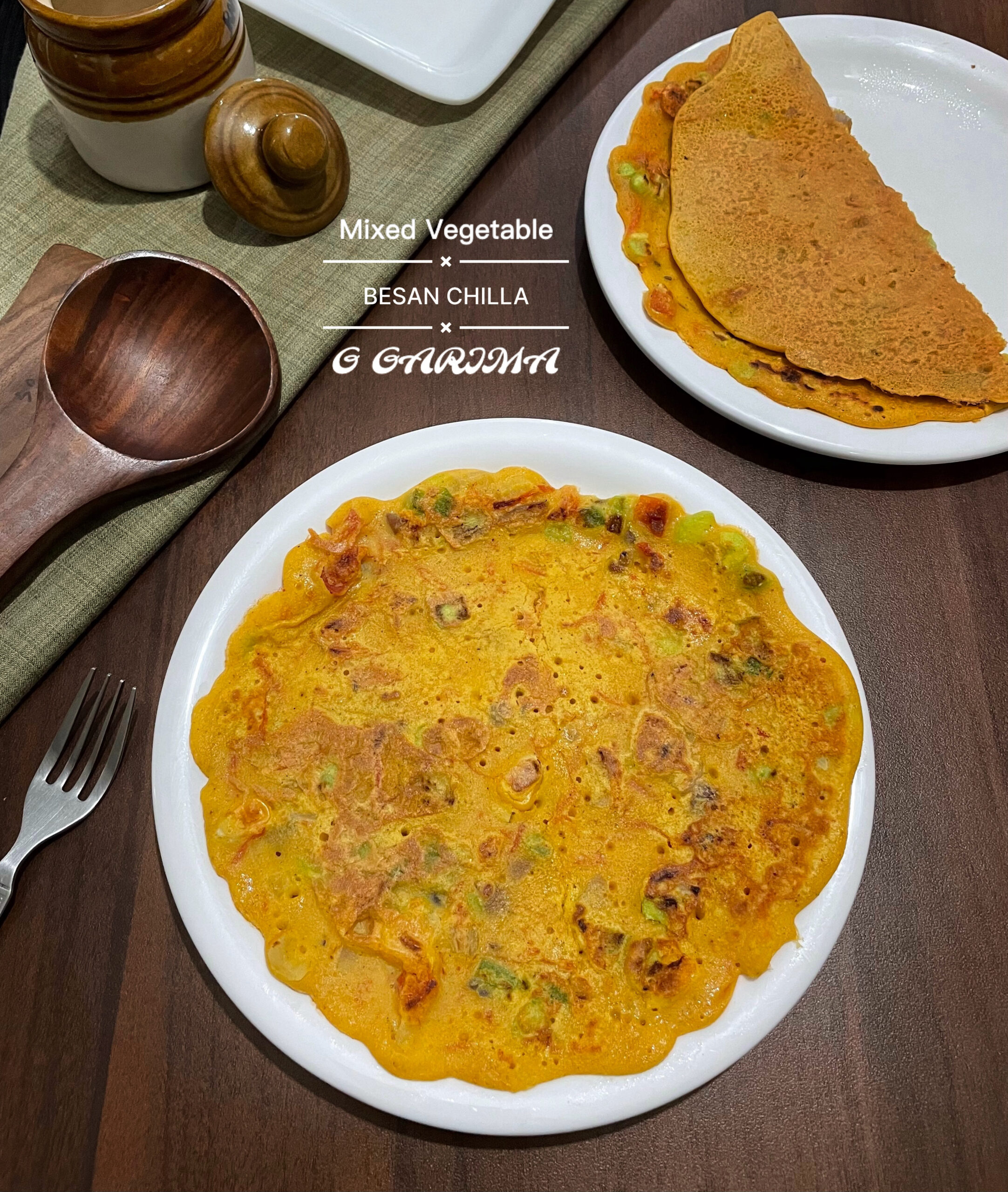 Besan Chilla Recipe | Mixed Vegetable Chilla