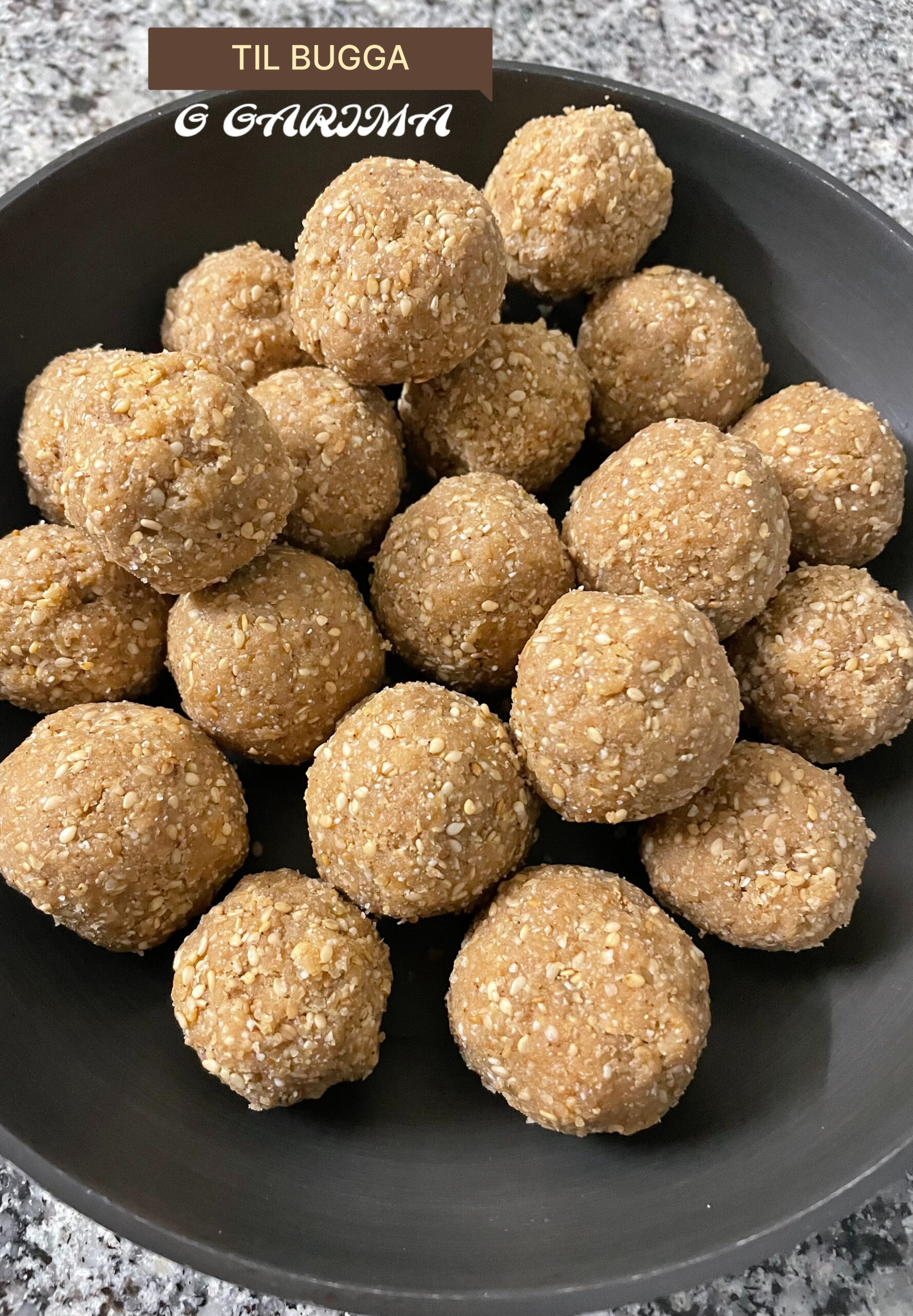 Til Bugga Recipe (Using Khoya/Mawa) | Sesame Sweet