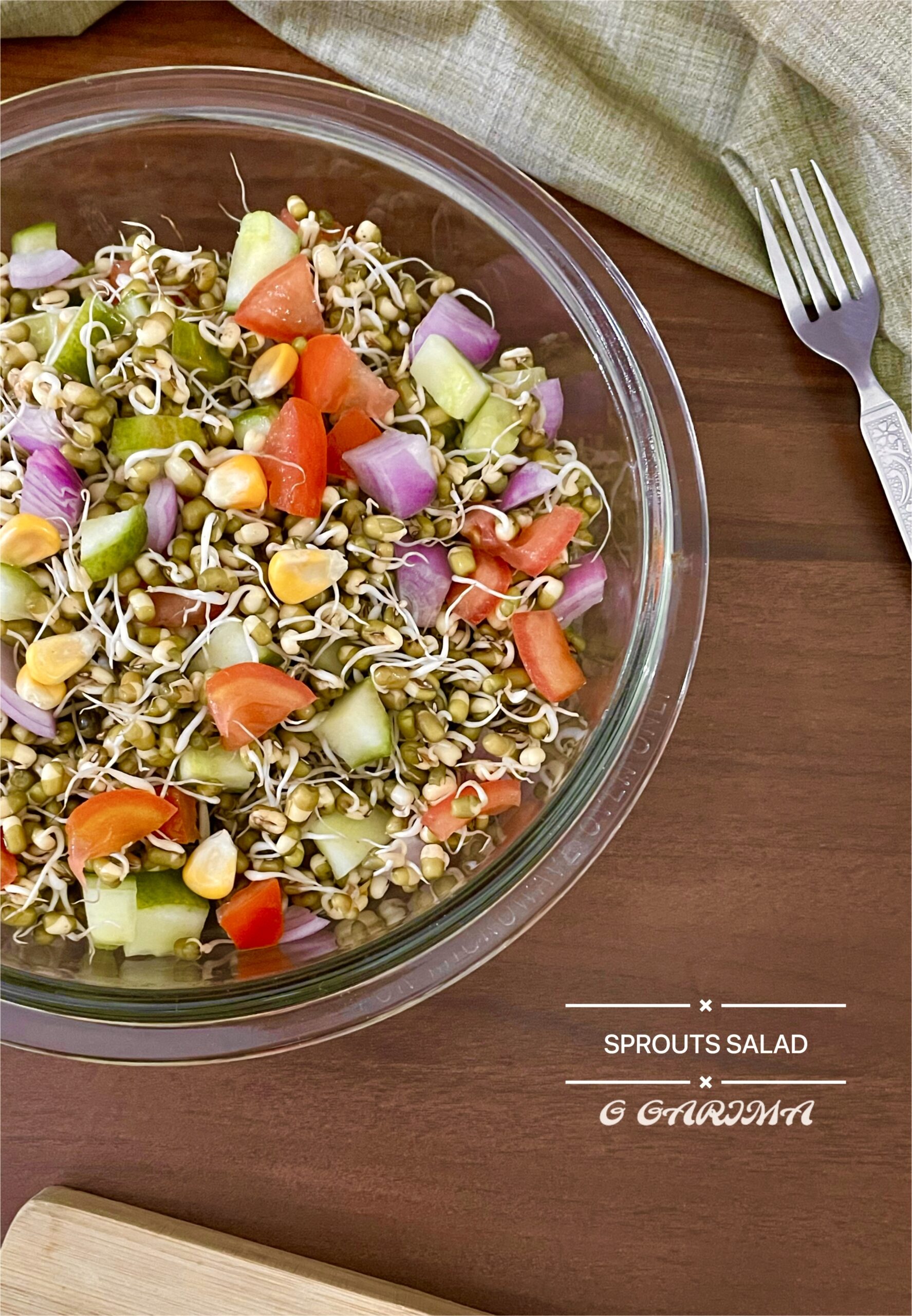 Healthy Sprouts Salad Recipe | Green Moong Sprouts